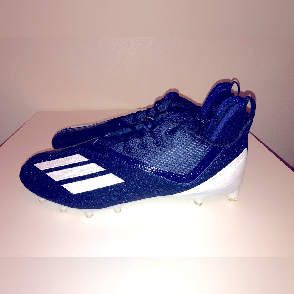 Adidas Adizero Scorch Football Cleats Mens Blue White FX4250 Shoes NWOB